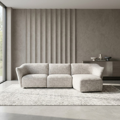 Eckbank Wit Bank L-vorm Ontwerper Modern Woonkamer Nieuw