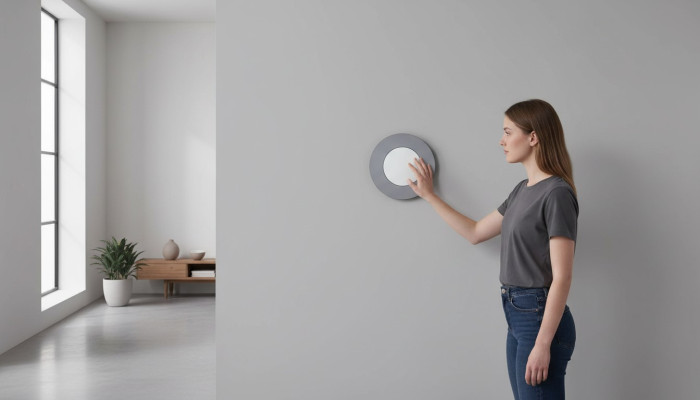 Ronde Spiegel Modern Muurspiegel Ontwerp Grijs Woonkamer Nieuwe Inrichting