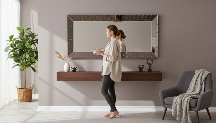Luxe Moderne Spiegel Ontwerper Wandspiegel Nieuw Meubilair Woonkamer Inrichting
