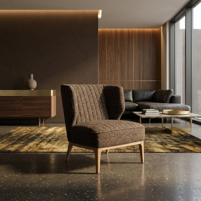 Fauteuil Bank Bekleding Zitontwerper Textiel Woonkamer Banken Nieuwe Inrichting