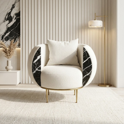 Ontwerp woonkamer fauteuil luxe bank nieuw gestoffeerd modern textiel nieuw meubilair