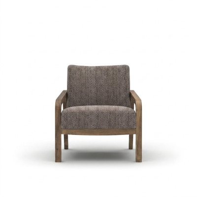 Modern design fauteuil gestoffeerde zitting textiel woonkamer modern gestoffeerd meubilair