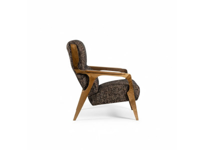 Luxe fauteuil zits woonkamer zit stof polyester stijl modern design nieuw