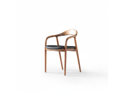 Designerstoel Hout Luxe Fauteuil Gestoffeerde Stoelen Eetkamer Leder