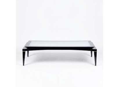 Zwarte salontafel woonkamer luxe design meubels koffietafel tafel nieuw