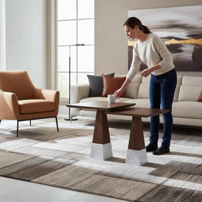 2x Bijzettafel Compleet Woonkamerset Ontwerp Salontafel Nieuw