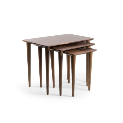 Bruin bijzettafel modern design inrichting luxe koffietafel woonkamer