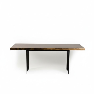 Luxe tafel Bruin Roestvrij Staal Design Eettafels Hout Moderne Eettafel Nieuw