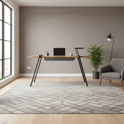 Kantoormeubilair Werktafel Bruin Bureau Hout Computertafel Tafel Inrichting