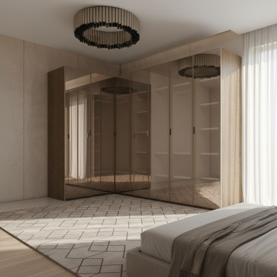 Slaapkamer Nieuwe hoekkast Designer Luxe kasten Inrichting