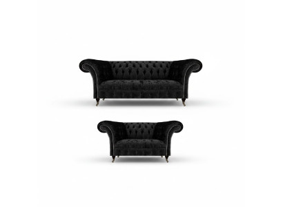 Nieuwe complete bank met drie zitplaatsen Chesterfield tweezits bankstellen woonkamer