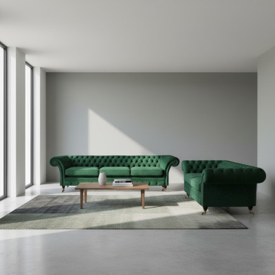 Sofa set 2-delig Bankstellen Chesterfield woonkamer banken 3+2 Zitmeubels