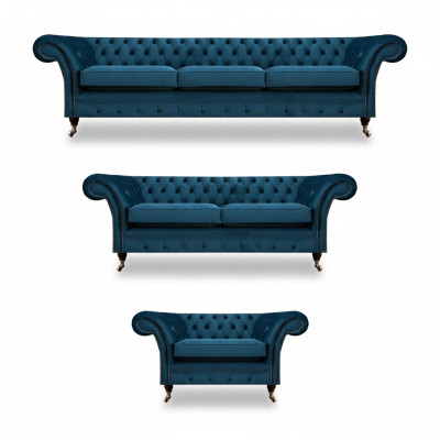 Ontwerper Chesterfield bankstel banken bank bekleding set woonkamer 3+2+1