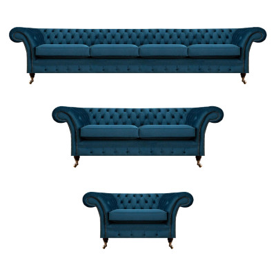 Designer bankstel Set Chesterfield woonkamer bankstel bank gestoffeerde meubels 4+2+1