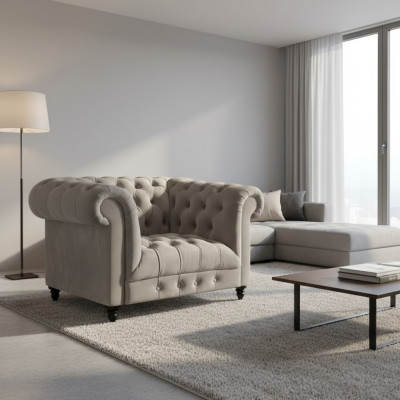 Chesterfield fauteuil woonkamer gestoffeerde meubels zitting gestoffeerde fauteuil nieuw interieur