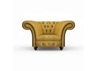 Chesterfield Moderne Fauteuil Luxe Design Woonkamer Zitmeubilair Textiel Nieuw