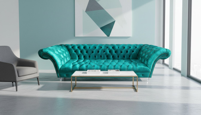 Chesterfield Luxus Moderne Driedelige Sofa Couch Designer Woonkamer Nieuw.