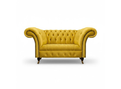 Chesterfield Gele Bank Woonkamer Stoffen Banken Designer Tweezitsbank