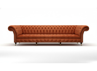 Chesterfield bruine bank designer zitbanken woonkamer gestoffeerde meubels