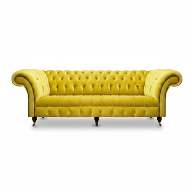 Edele Chesterfield zitmeubelen designer woonkamer bekleding textielbanken