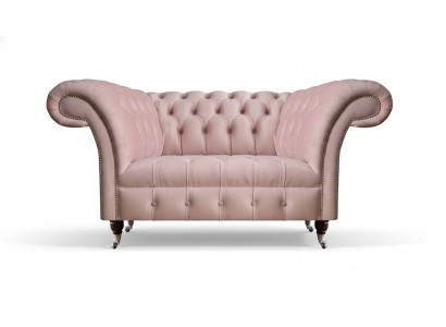 Chesterfield Rosa Tweezitsbank Woonkamer Luxe Gestoffeerde Meubels Bank