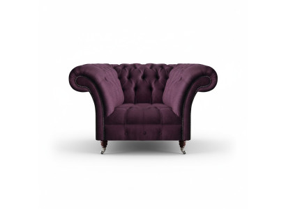 Chesterfield Lila Fauteuil Woonkamer Eenzitter Designer Elegante Leunstoel