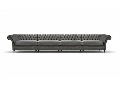 Chesterfield Designer Sofa Woonkamer Banken Luxe Bekleding 4-Zits