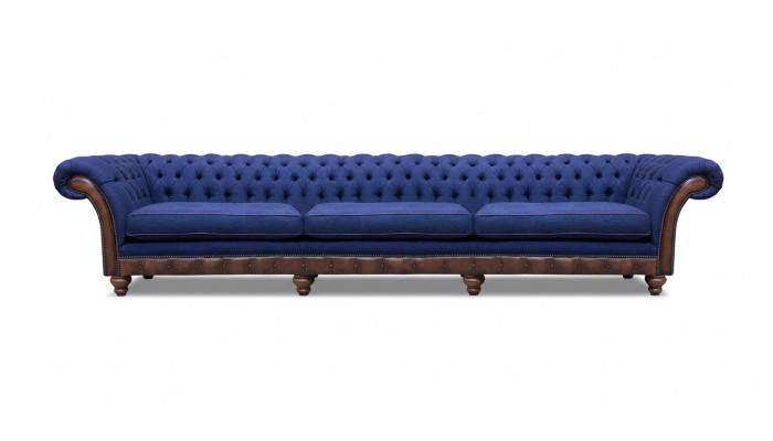Chesterfield Luxe Driezitsbank Moderne Bank Stoffen Banken Meubels