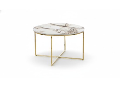 Salontafel moderne woonkamer meubels minimalistische metalen tafelblad Beige Nieuw