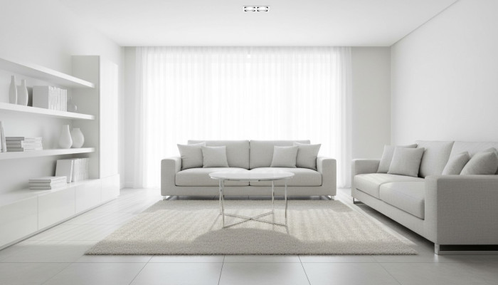 Luxe witte salontafel poten van wit metaal zilverkleurig woonkamer nieuw