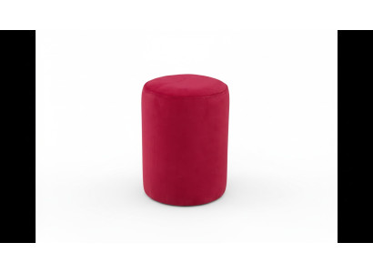 Rosa poef met textielbekleding MDF spaanplaten frame Luxe poef nieuw