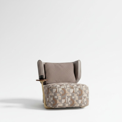 Bonte fauteuil woonkamer designer leunstoel relaxfauteuil eenzits nieuw.