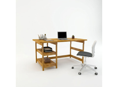 Bruine bureautafels Designer Hoogwaardige houten tafel Moderne bureaus
