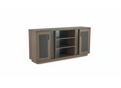 Aktenschrank Dressoir Bruin Zwart Modern Tweekleurig Modern Design