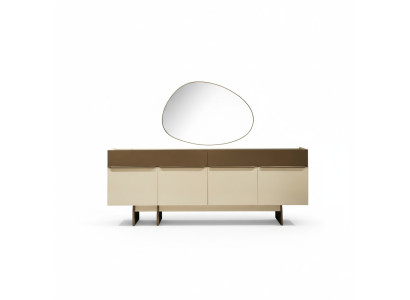 Bruin-beige keukenbuffet designer eetkamer meubel luxueuze commode