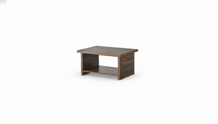 Salontafel Bruin Plank Modern Legplank Rechthoekig Woonkamer Kantoor