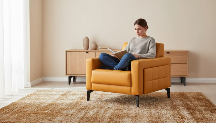 Chesterfield fauteuil moderne zachte leren roestvrijstalen houten armleuningen