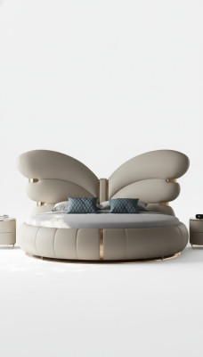 Beige luxe bed