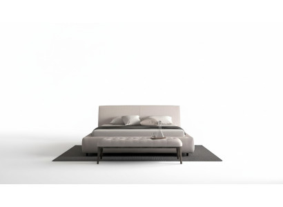 Elegante beige bed met kussen