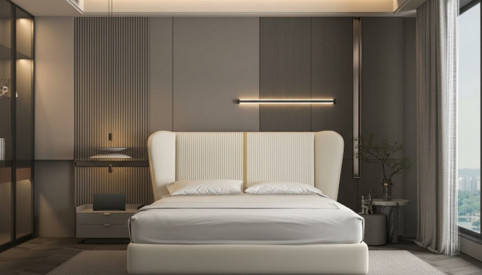 Moderne stoffen bed