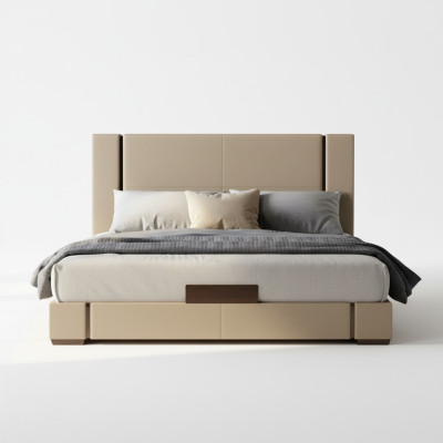 Moderne luxe bed in beige
