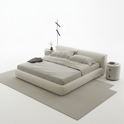 Elegante grijze bedframe met modern ontwerp