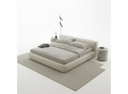 Elegante grijze bedframe met modern ontwerp