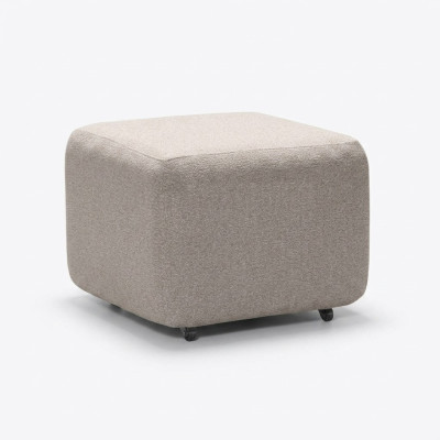 Elegante beige poef
