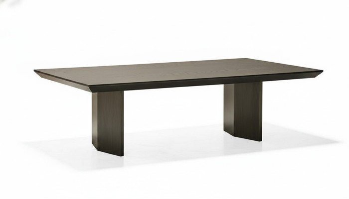 Klassieke bruine houten koffietafel