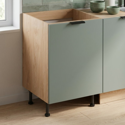Moderne keukenkast met frontpaneel