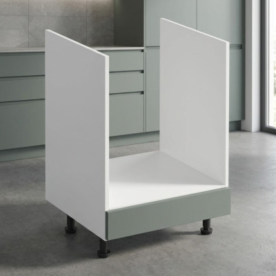 Mobiele keukentafel met lade onder het fornuis