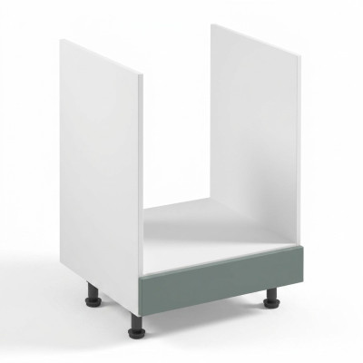 Mobiele keukentafel met lade onder het fornuis