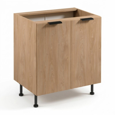 Bureau met keukenkast ondersteuning
