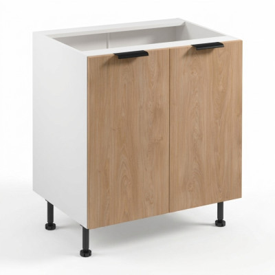 Mobiele keuken met deuren, wit